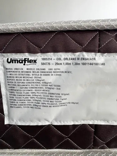 Cama box Baú casal + colchão
