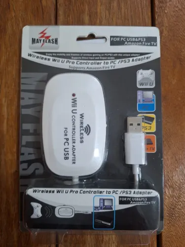 Adaptador Mayflash Wii U Pro Controller PC PS3 - Novo Lacrado