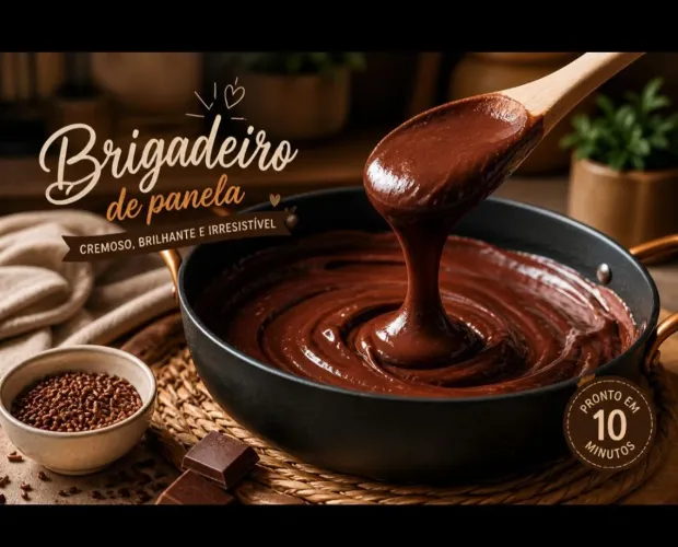 Brigadeiro de panela, feliz no simples!