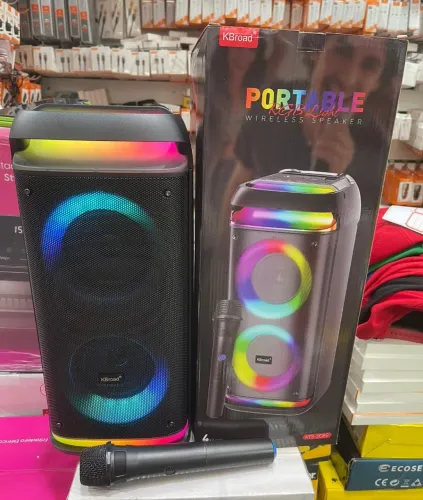 Caixa de som amplificada acompanha microfone pega Bluetooth pendrive cartão usd e FM