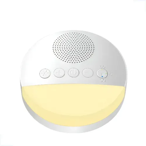 Aparelho De Som Ruído Branco Com Led Relaxante Para Bebês Branco
