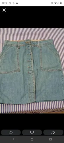 Saia jeans tamanho 36