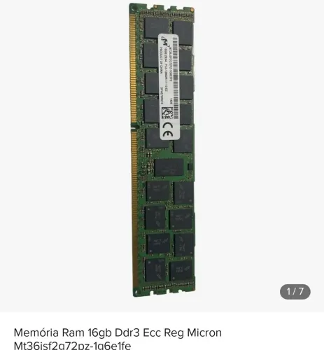 Vendo Memória ram ddr3 16gb ecc ou troco por Memória ddr3 PC