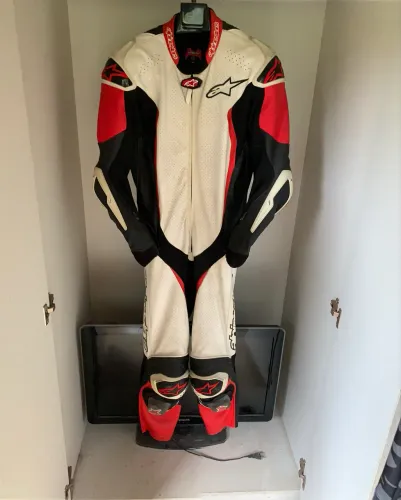 MACACÃO ALPINESTARS RACE TECH(TRACK DAY/MOTO GP) EM COURO DE CANGURU 