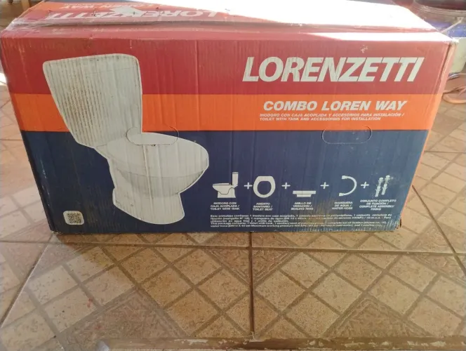 Bacia sanitária com caixa acoplada. Vaso. Combo loren way lorenzett