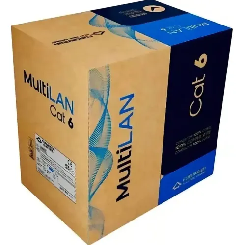Cabo de Rede CAT6 Furukawa 120 Metros 100% Cobre U/UTP Multilan AZUL