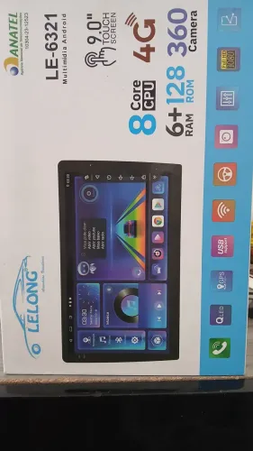 CENTRAL MULTIMIDIA ANDROID WI-FI 9 POLEGADAS PEGA CHIP 4G