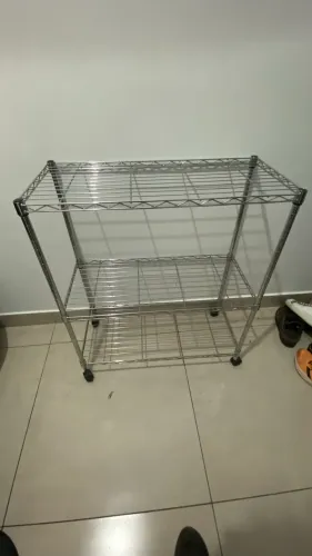 ESTANTE AÇO INOX - 3 PRATELEIRAS