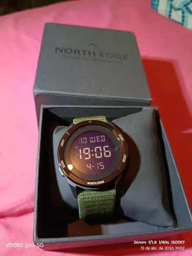 Relógio North EDGE Terrax carbono