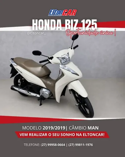 Vendo Honda Biz 125 UNICO DONO