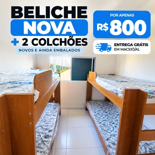 Beliche com Colchão de Brinde | Entrega Grátis em Maceió