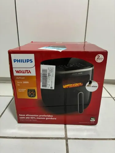 Fritadeira Airfryer Philips Walita Série 3000 XL 1700W Preta