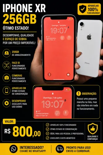 ? IPHONE XR 256GB - ÓTIMO ESTADO