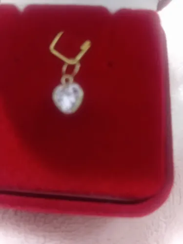 Pingente coração ouro 18k,certificado do ouro,pingente mede 6 milimetros
