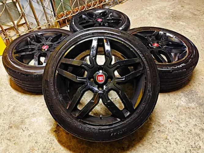 Rodas Aro 17 Da Ideia Sporting C/Pneus 205/50/17 R17 - Aceito Cartão