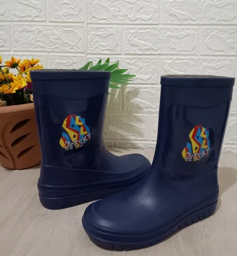 bota galocha infantil grendene azul 32/33