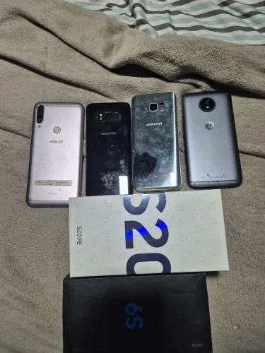 Lote de Celulares Samsung S8 S9 S10 S20 Asus e Motorola para Reparo