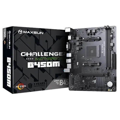 Placa Mãe MAXSUN B450M MS-Challenger AM4 mATX DDR4 [nova]