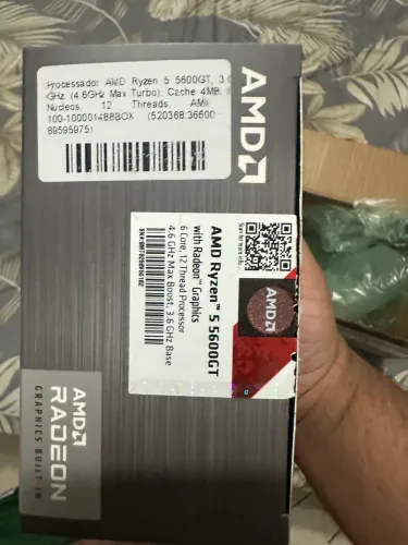 Processador Ryzen 5 5600GT com placa de vídeo integrada novo na caixa