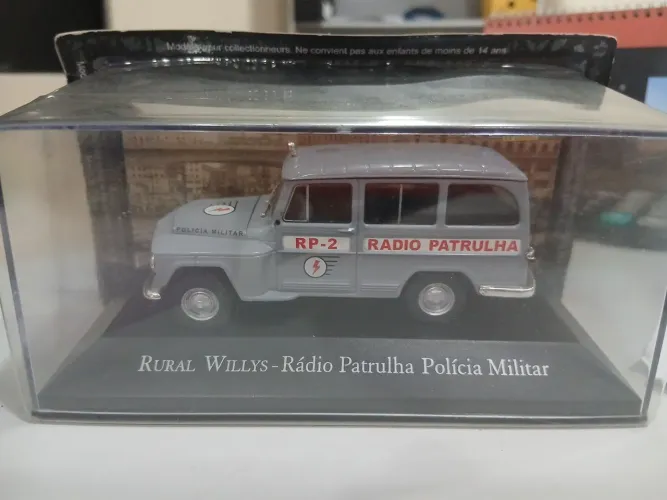 Miniatura Colecionável Rural Willys 1:43 - Rádio Patrulha Polícia Militar