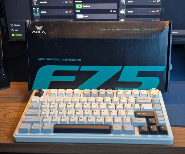 TECLADO SEM FIO AULA F75