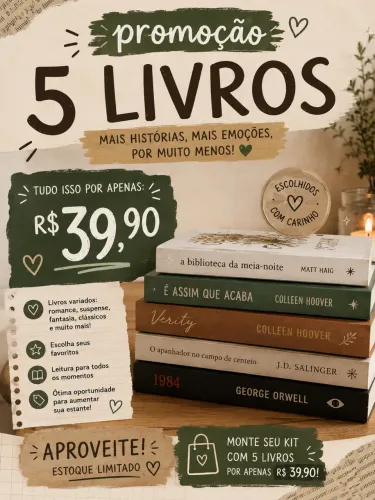 5 livros aleatórios