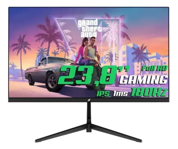 Monitor Gamer Superframe 24 Ips 180hz Novo Caixa Lacrada Garantia Preto
