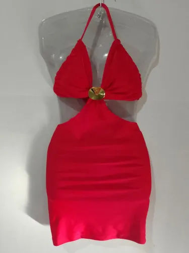 Vestido vermelho adulto