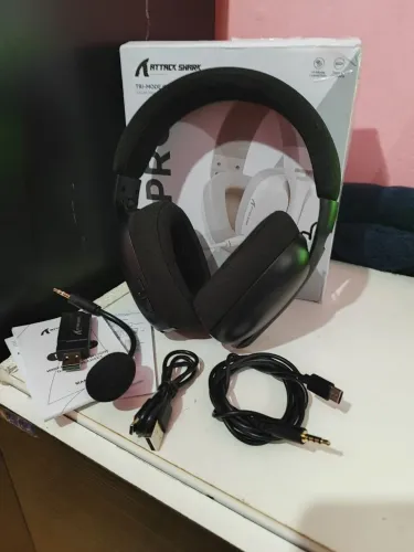 Headset L80 Pro Atack Shark sem Fio - Fone Gamer