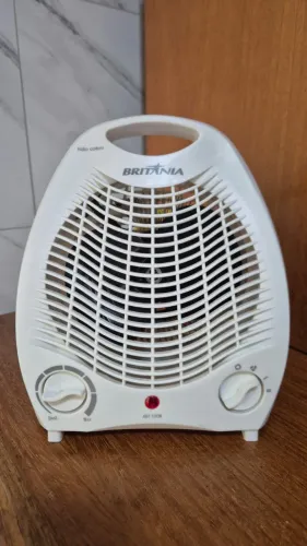 Aquecedor Elétrico 2 em 1 Britânia 1500w, 110 V, Modelo AB1100N, Branco