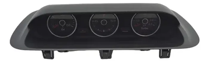 Relogio Manometro Painel Pressão Temperatura Fusca Tsi Orig Preto