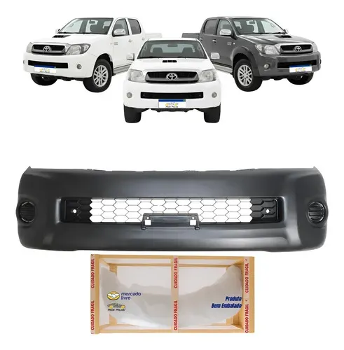 Parachoque Dianteiro Toyota Hilux Std 2009 2010 2011 Novo Preto