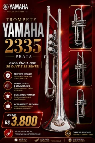 TROMPETE YAMAHA YTR 2335 LEGITIMO