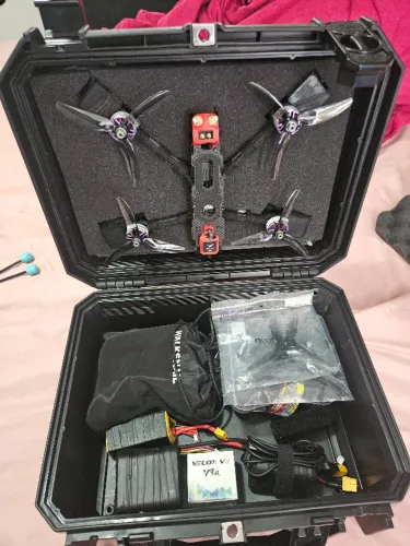 Drone FPV 5" Mario 6S Walksnail Avatar HD Pro + Óculos L + Radiomaster + Baterias