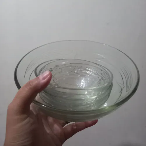 Conjunto CISPER Saladeira com tigelas 5 peças p/ sobremesas VIDRO