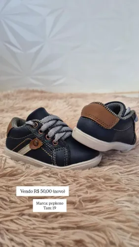Sapatos Infantis Menino (Tam 19 ao 23) - Novo e Seminovos