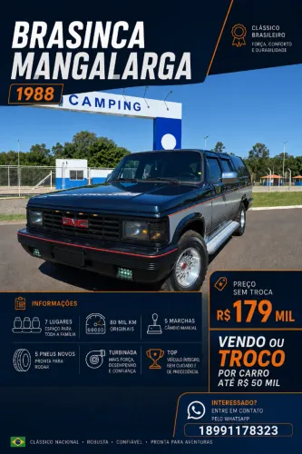 Chevrolet Brasinca Blazer CD 4.0 Diesel 1988