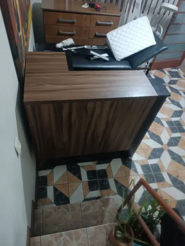 Balcão entrada para salão dentista escritório MDF primeira linha