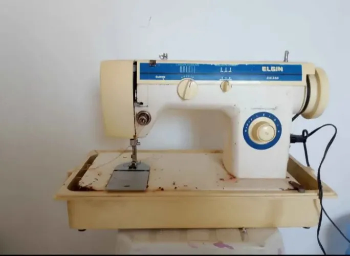 máquina de costura elgin Zig zag