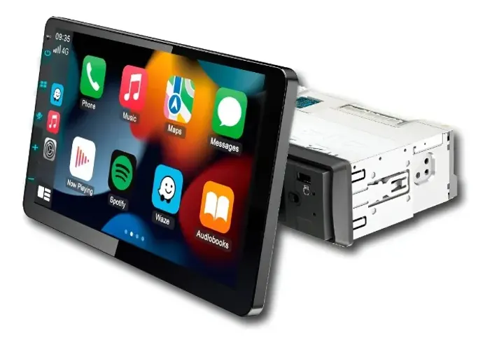 Multimídia 1 din tela de 10" H-Tech HT-8025CA Rotative Android 2 GB 32 GB Carplay