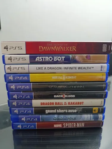 Jogos ps5 e PS4 mídia física