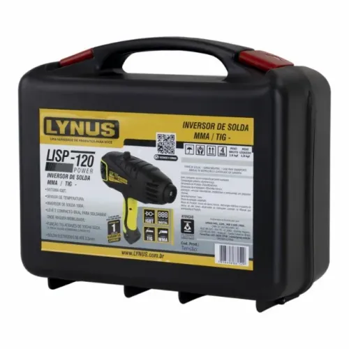 Máquina de solda Inversora pistola 120 Amperes ( Lynus )