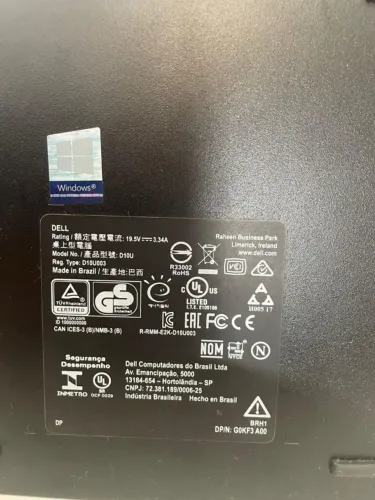 Mini Pc Dell 3050 I3 , 4gb Ssd 240 C/ Wi-fi Win10 Pro 127/220V