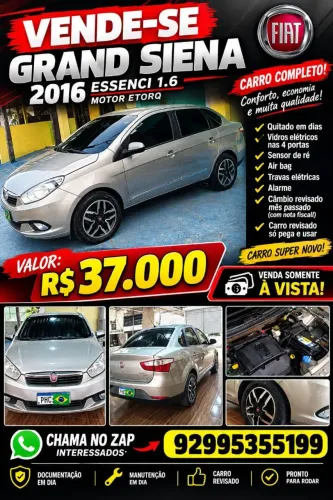 Fiat Grand Siena Essence Dual. 1.6 Flex 16V 2015