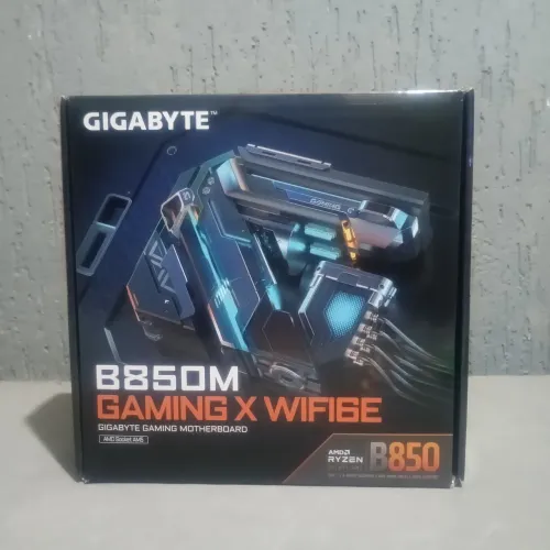 Placa mãe AM5 GIGABYTE B850M GAMING X (CAIXA + NF