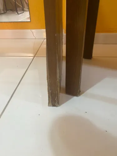 MESA DE VIDRO COM 5 CADEIRAS