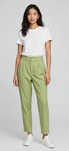 Calça alfaiataria verde 