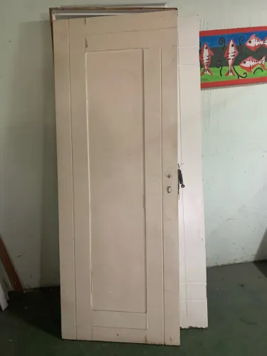 Porta de madeira maciça de peroba 3,5 cm-não incluso o frete -