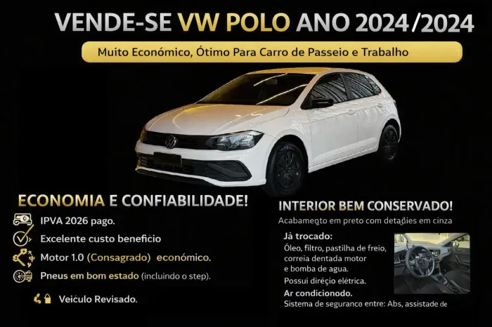 Volkswagen Polo Track 1.0 Flex 12V 5P 2024
