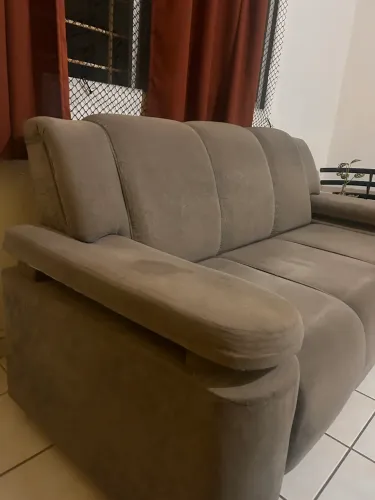 Sofá Cinza 3 lugares